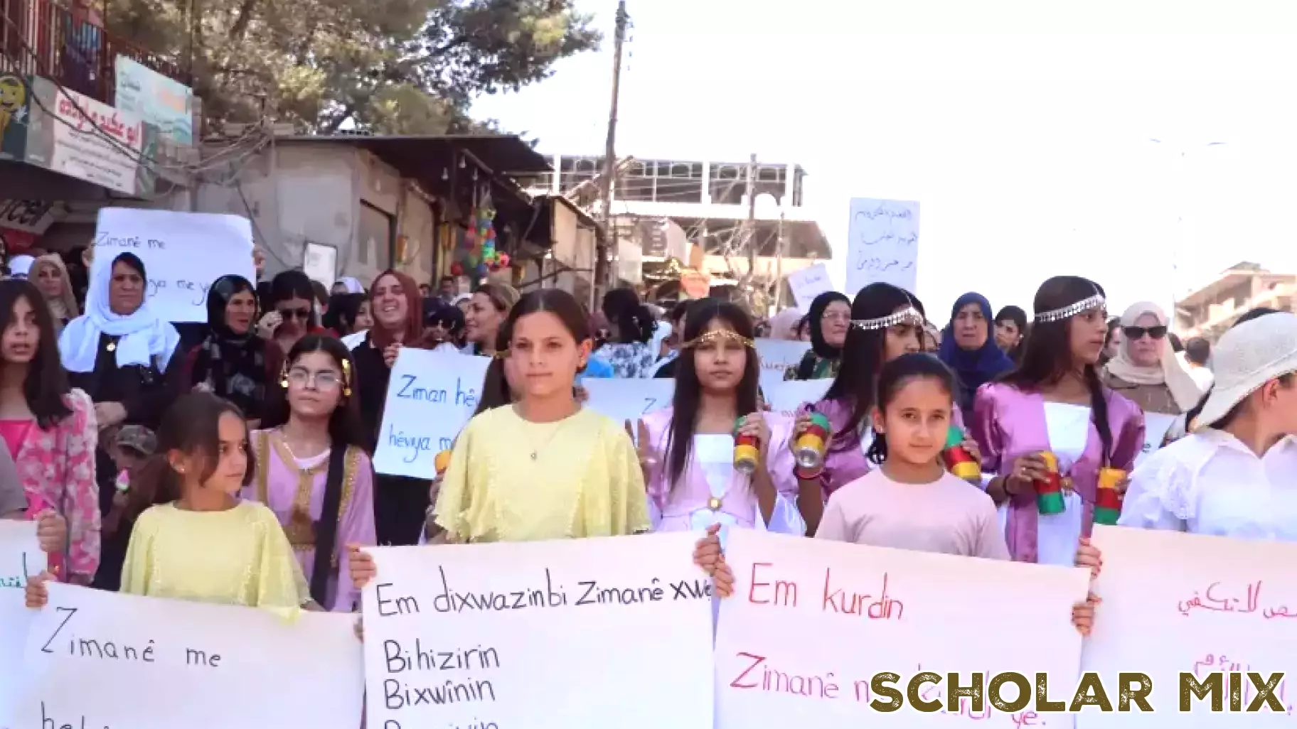 Kurdish students in Hasakah Insist on their right to continue education in their mother tongue