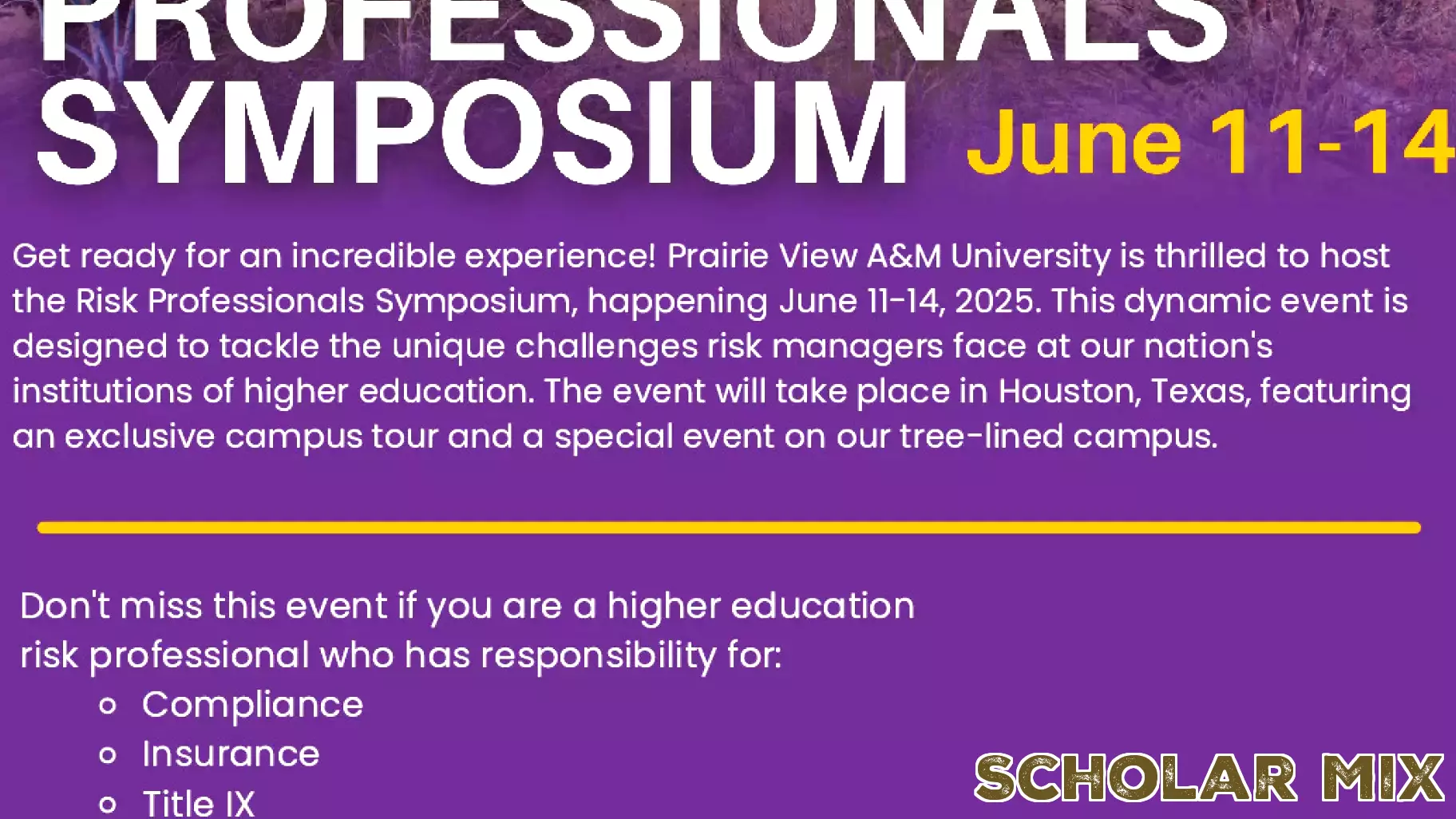 Upcoming Risk Professionals Symposium Set for June