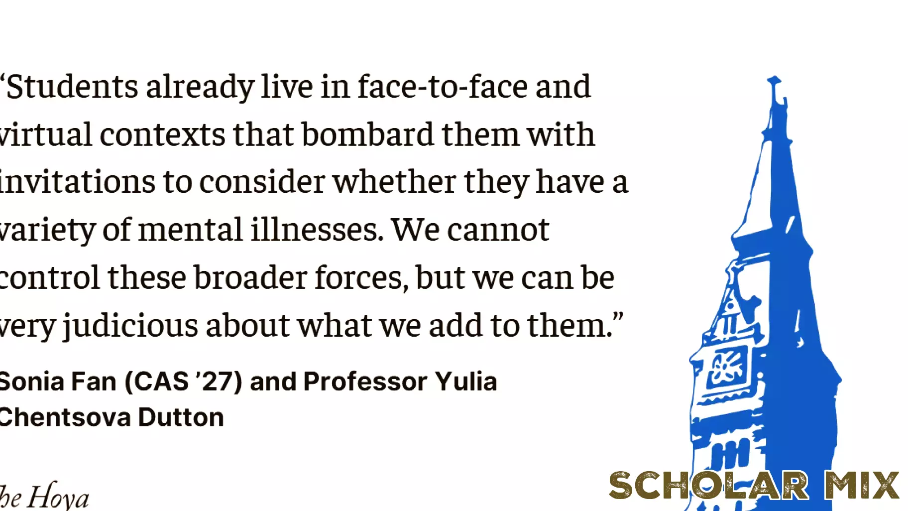 VIEWPOINT: Rethink Mental Health Education