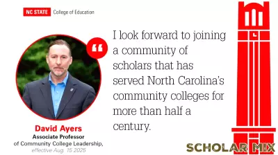 David Ayers Appointed as Associate Professor of Community College Leadership