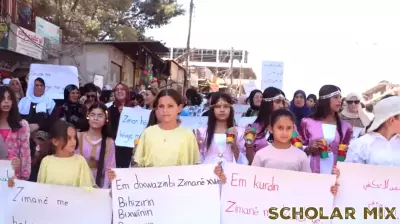 Kurdish students in Hasakah Insist on their right to continue education in their mother tongue